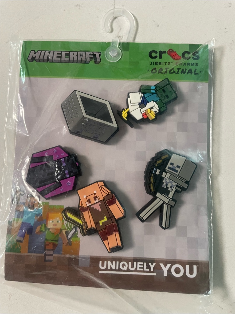 CROCS Minecraft Jibbitz Charms - Multicolor Pixel Characters